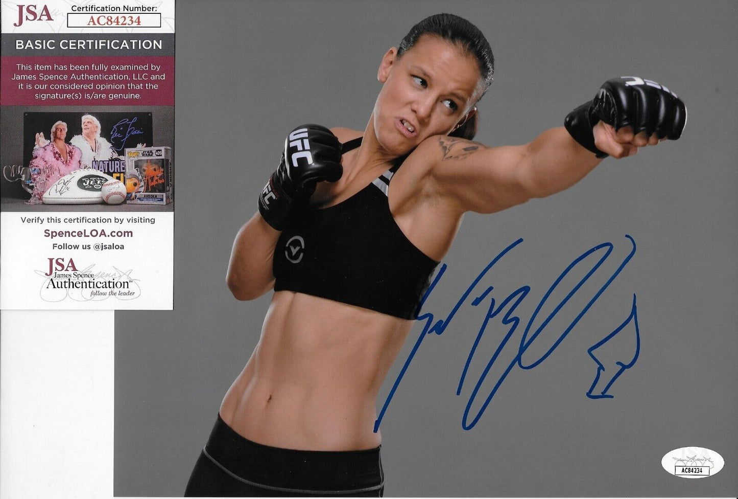 Autographed Wrestling Shayna Baszler WWE NXT 8x10 Photo with JSA Authentication