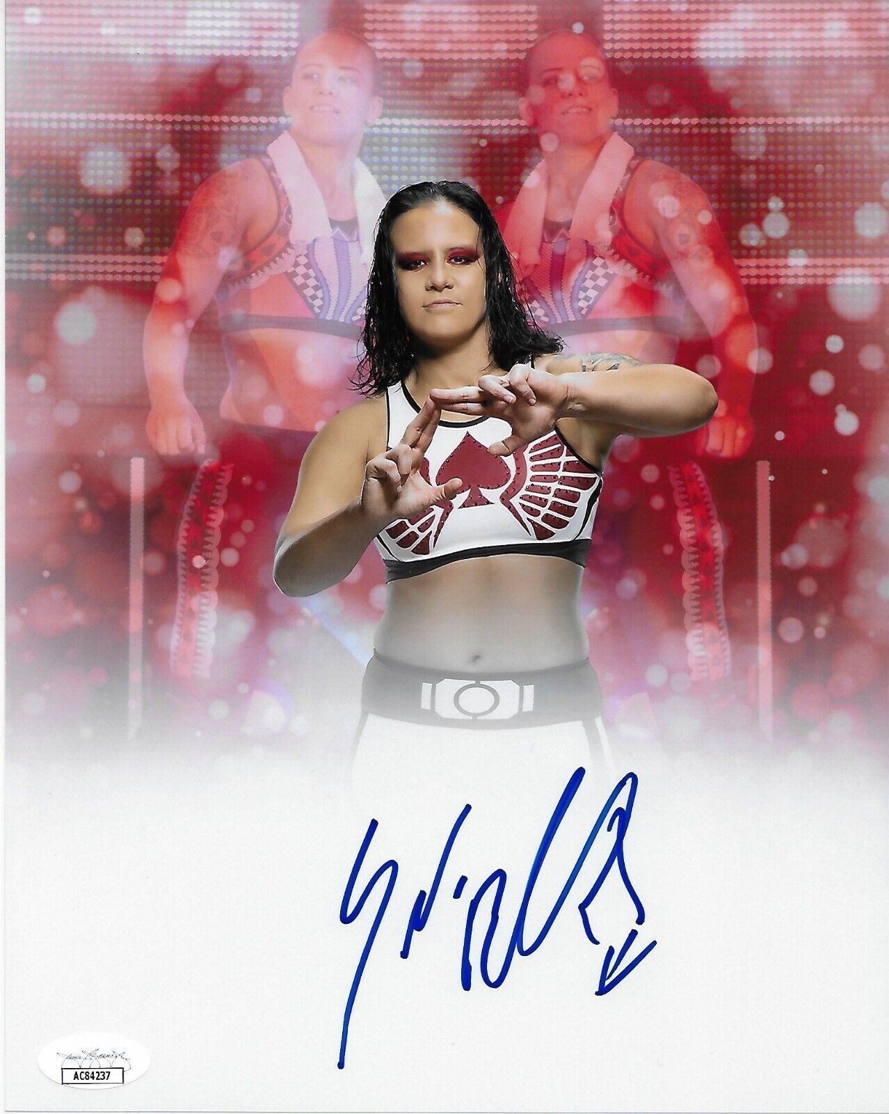 Autographed Wrestling Shayna Baszler WWE NXT 8x10 Photo #8 w JSA Authentication
