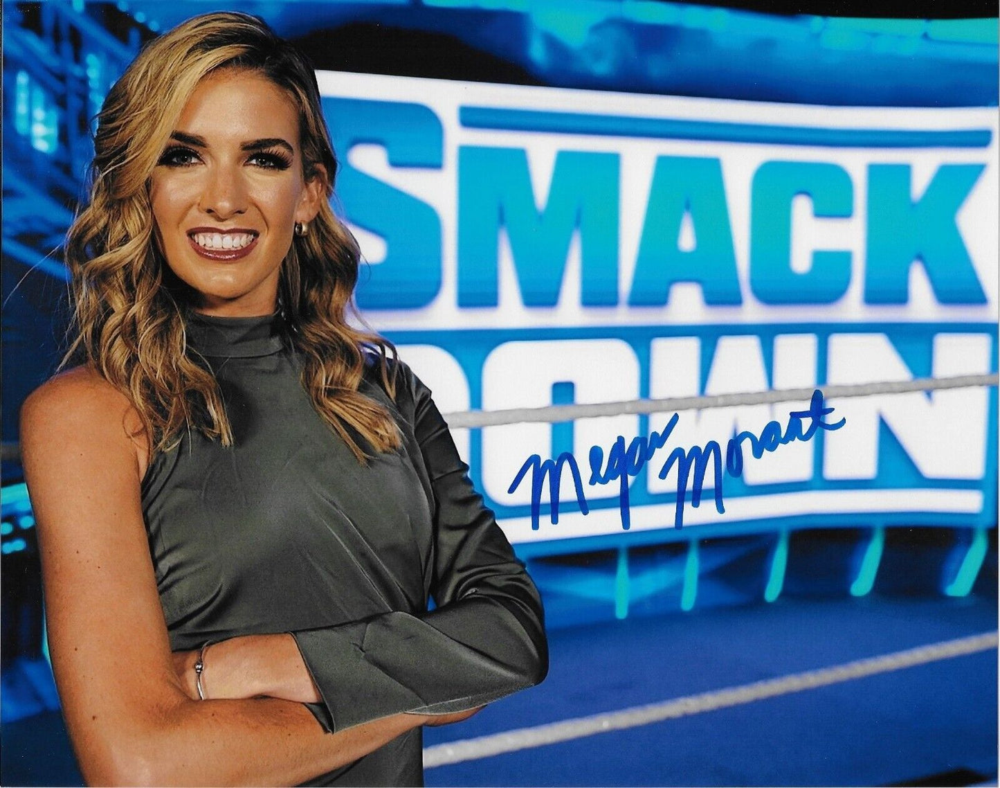 Autographed Wrestling Megan Morant Signed WWE Smack Down 8x10 Photo Original