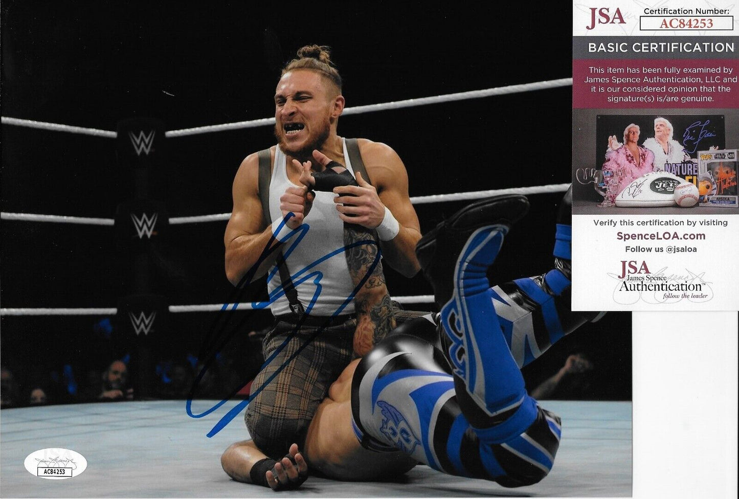 Photo autographiée de catch Pete Dunn Butch WWE NXT 8x10 #3 avec authentification JSA