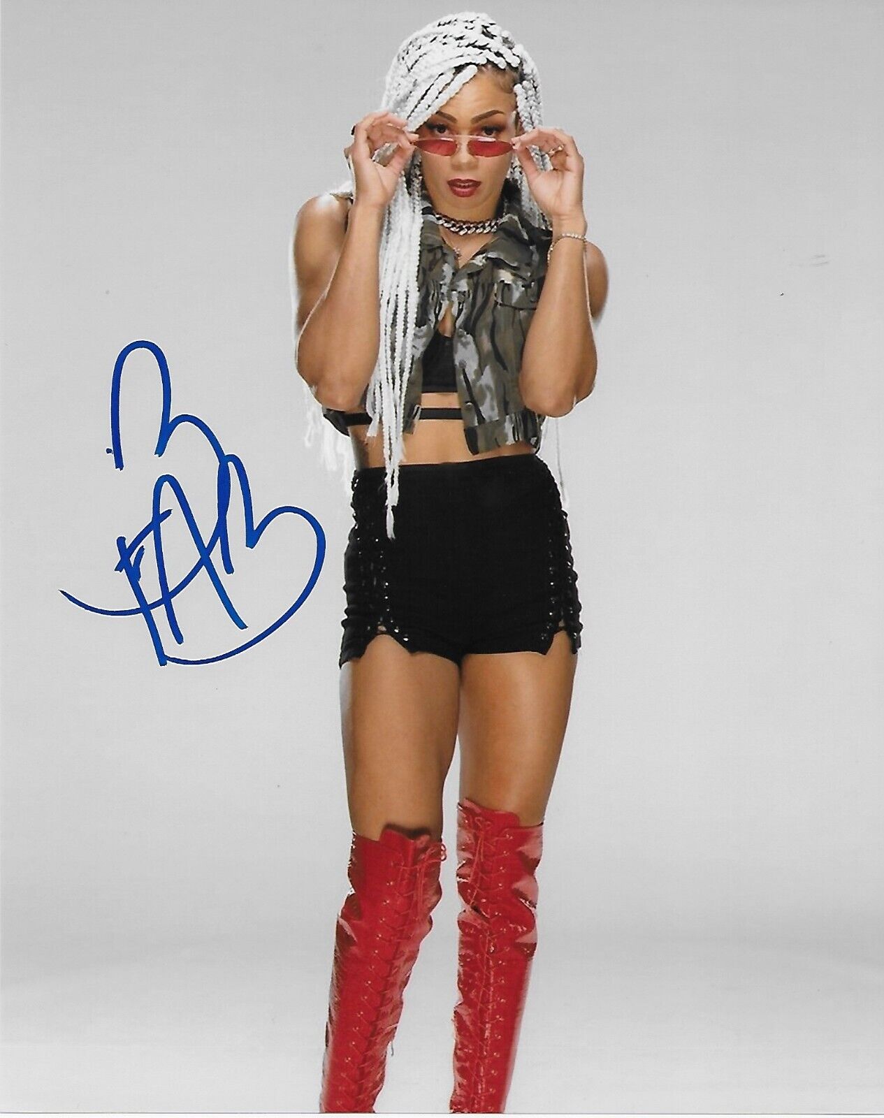 Autographed Wrestling B-Fab Signed WWE NXT 8x10 Photo Original