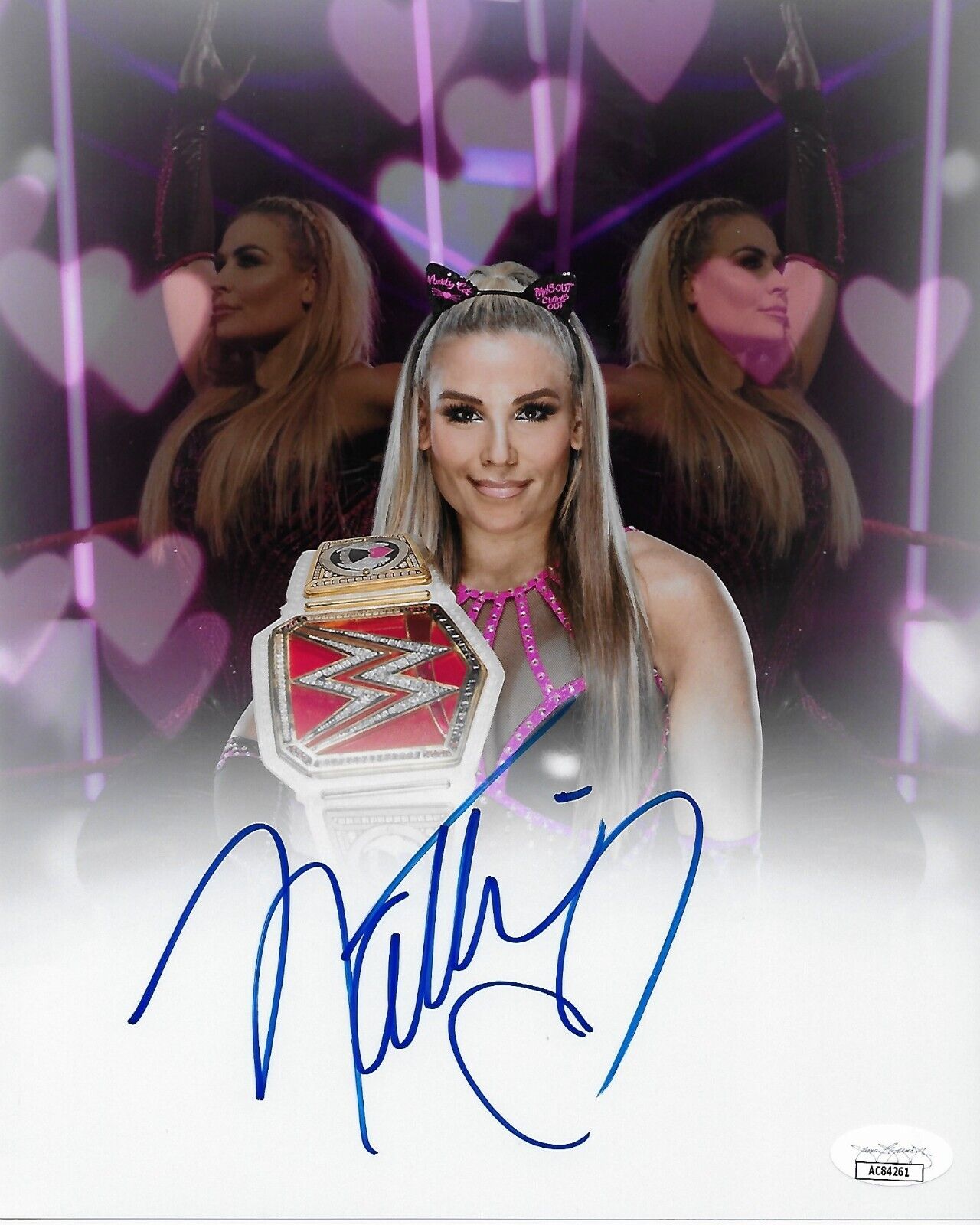 Photo de catch signée Natalya Neidhart WWE NXT 8x10 #5 avec authentification JSA