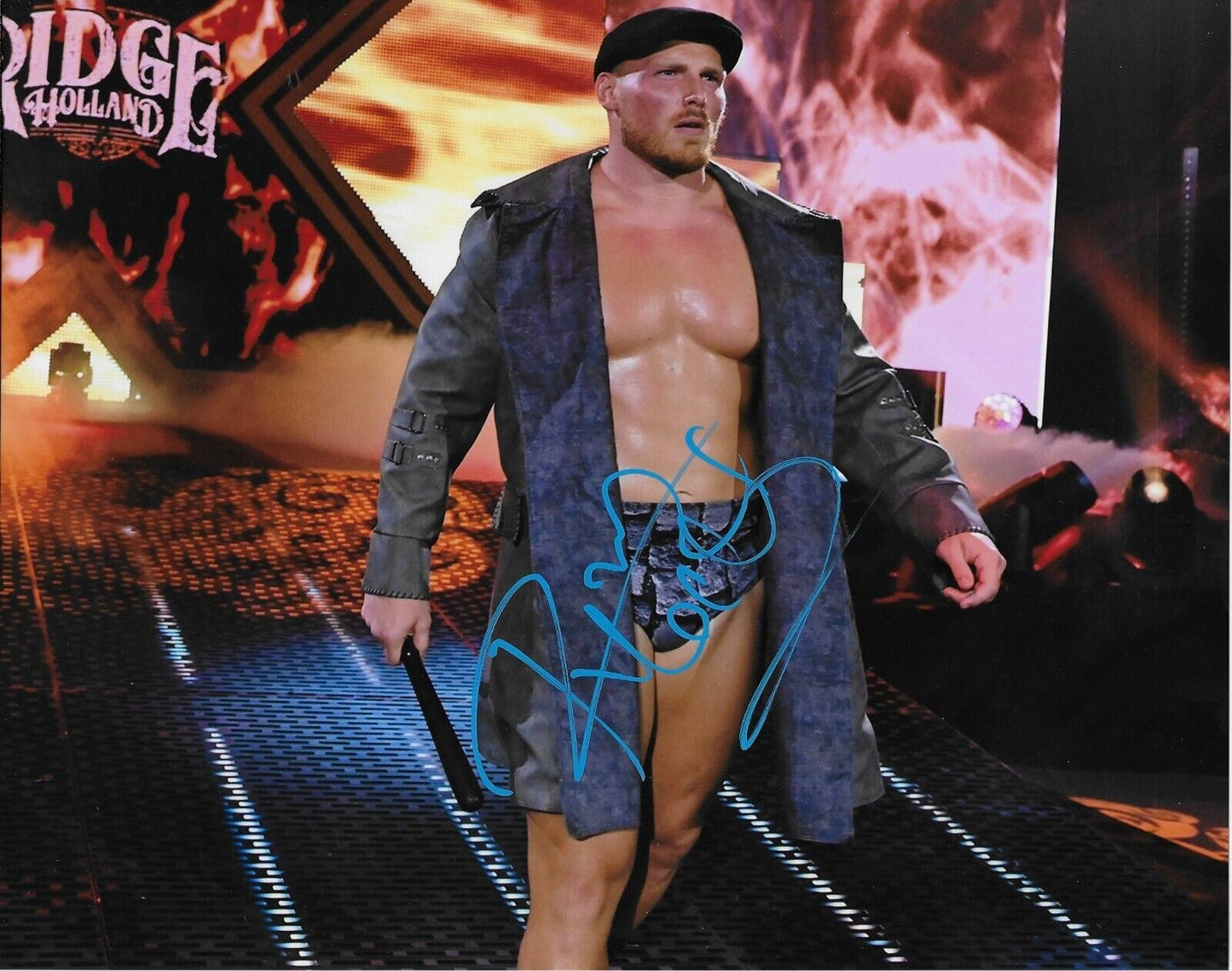 Photo autographiée WWE NXT 8x10 signée par Ridge Holland #7 Original