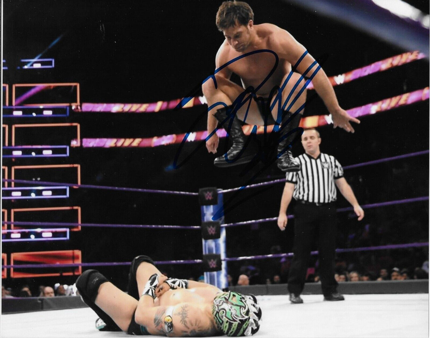 Autographed Wrestling Drew Gulak Signed WWE NXT 8x10 Photo #4 Original