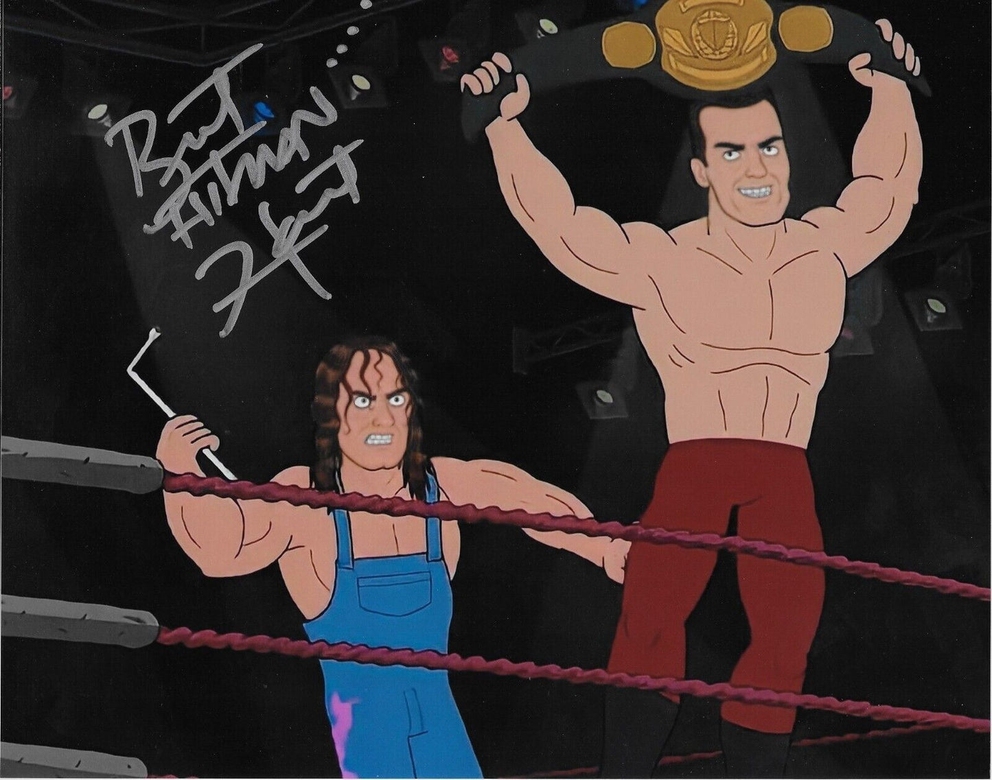 Autographed Wrestling Bret the Hitman Hart Signed WWE 8x10 Photo #3 Original