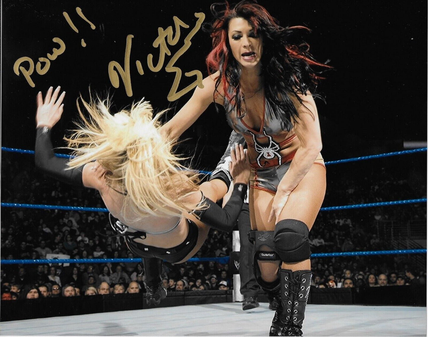 Photo autographiée de la catcheuse Lisa Marie Varon signée WWE NXT 8x10 #3 Original