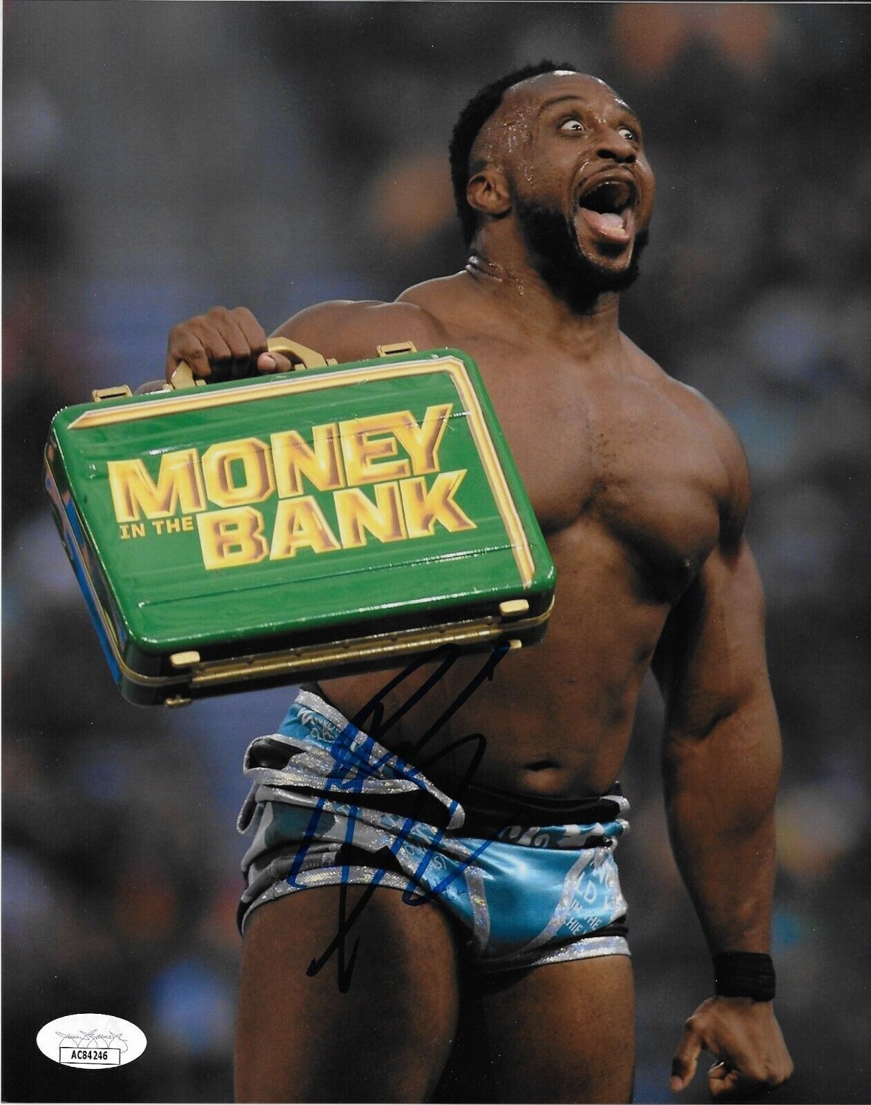 Autographed Wrestling Big E WWE 8x10 Photo #4 Original with JSA Authentication
