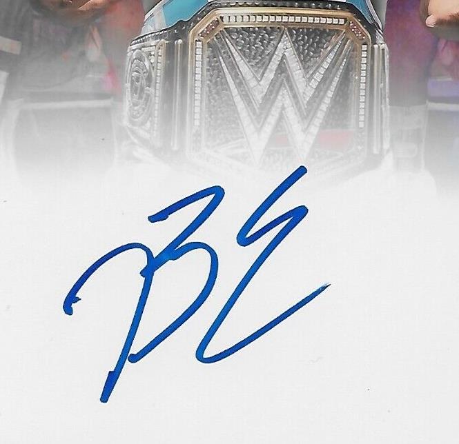 Photo autographiée de catch Big E WWE 8x10 #5 Original avec authentification JSA