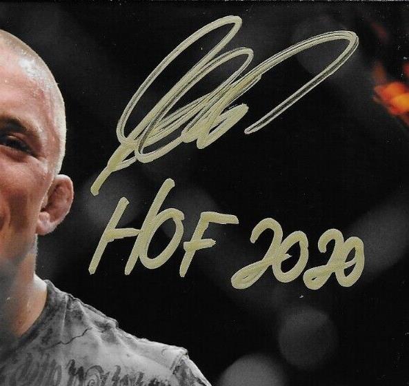 Autographed UFC Hall of Famer Georges St Pierre 8x10 Photo #8 Original with JSA
