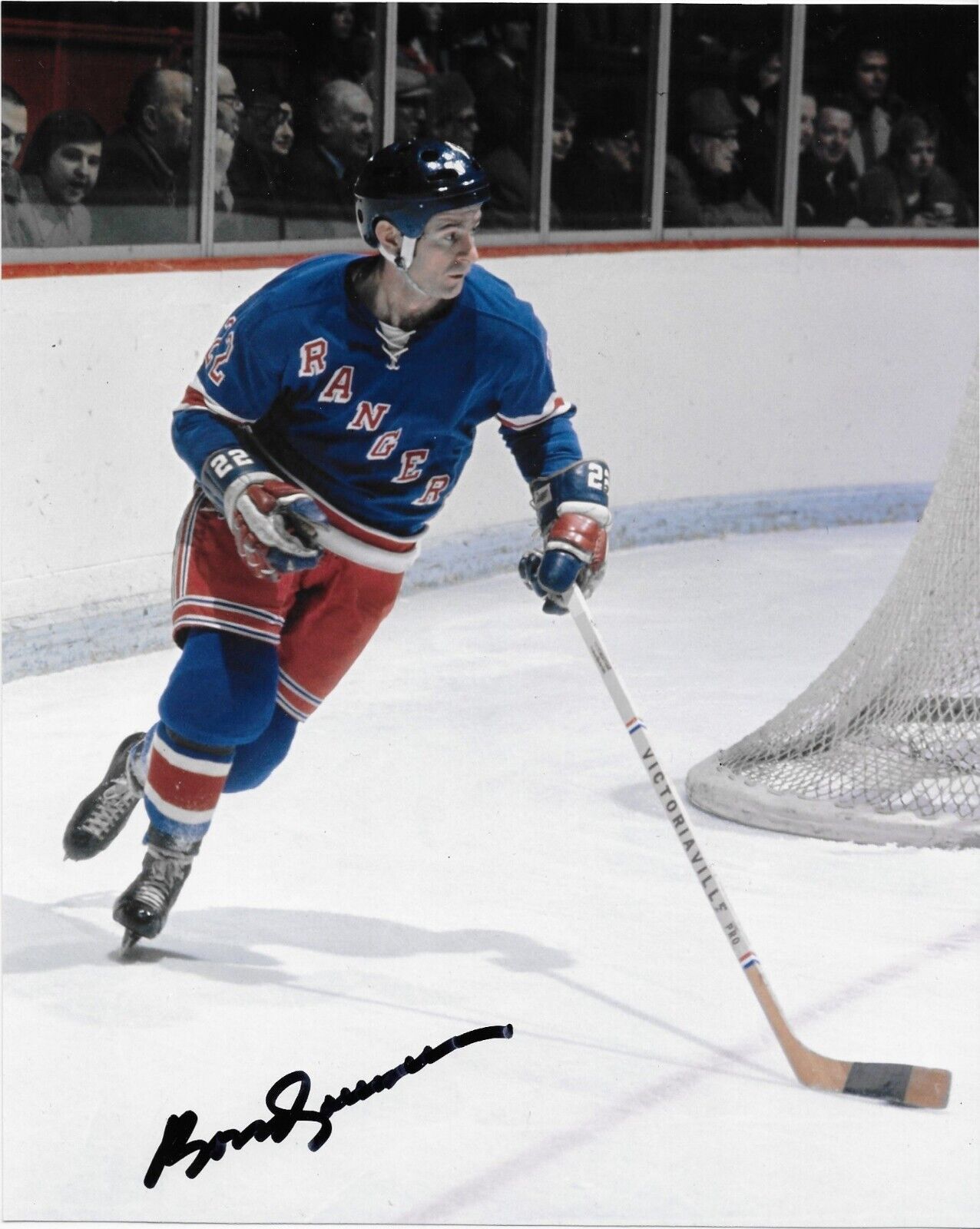 Autographed New York Rangers Bobby Rousseau 8x10 Photo #4 Original