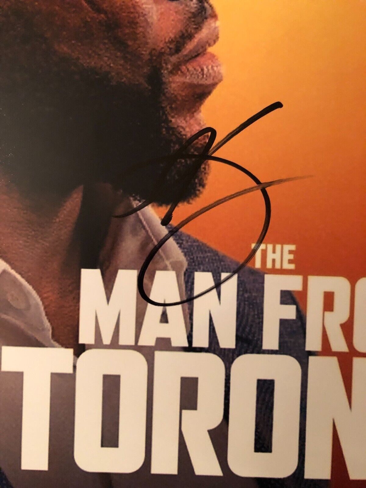Photo autographiée de The Man from Toronto 12x18 signée par Kevin Hart JSA cert