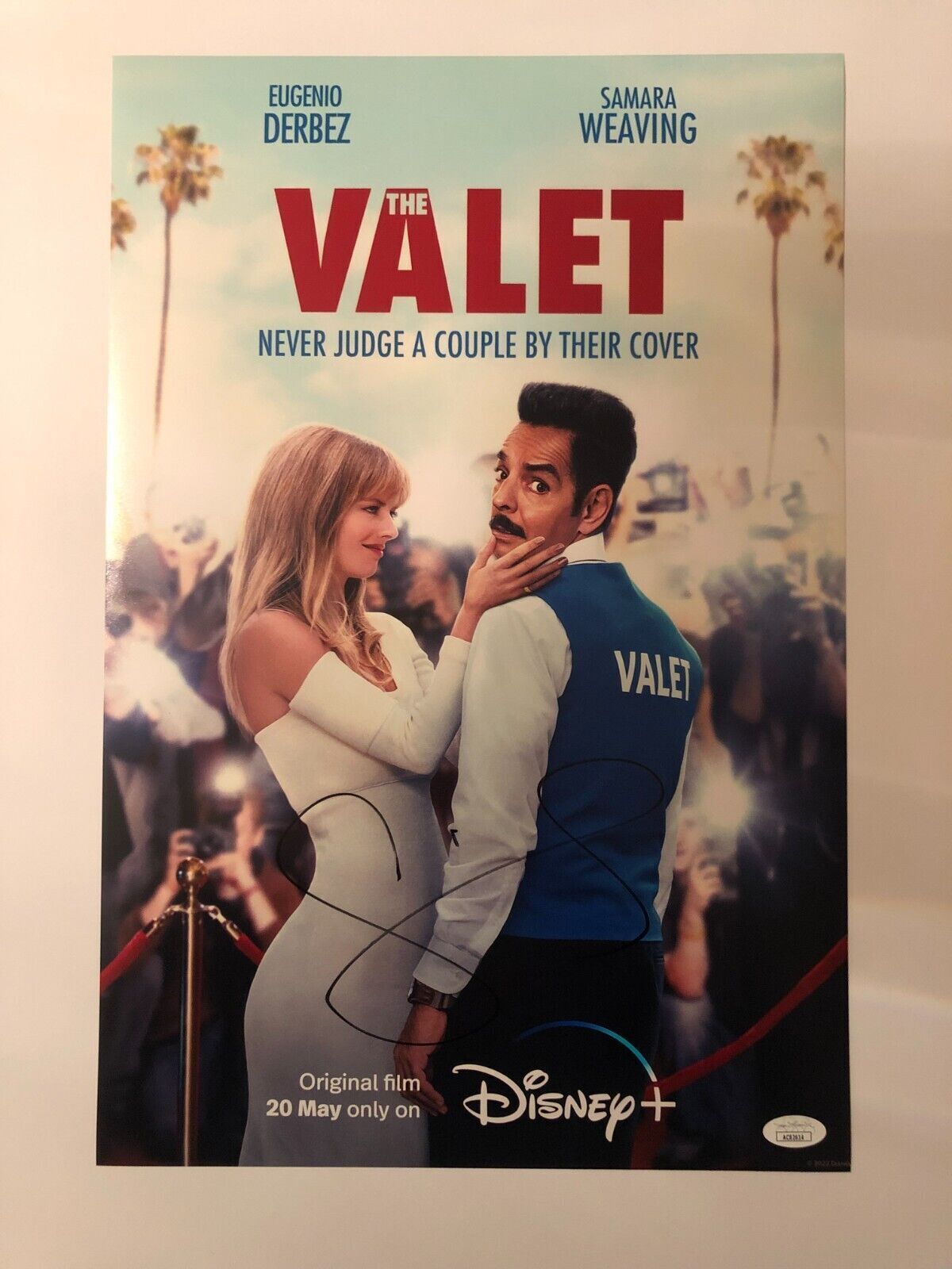 Autographed The Valet 12x18 photo signed by Samara Weaving JSA cert 2