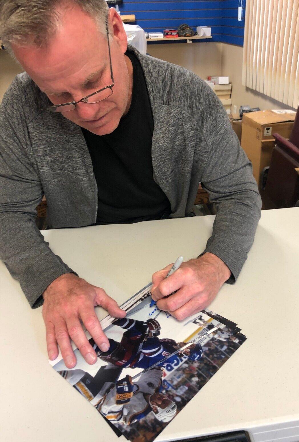 Rondelle de hockey autographiée par Gord Donnelly des Nordiques de Québec