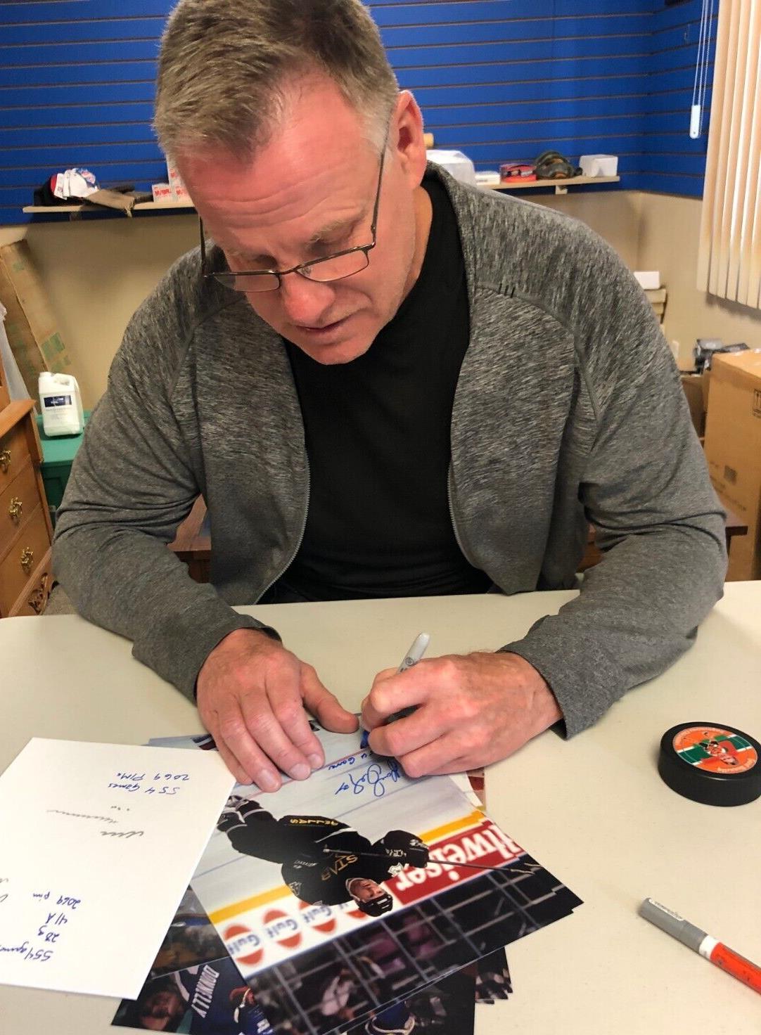 Rondelle de hockey autographiée par Gord Donnelly des Nordiques de Québec