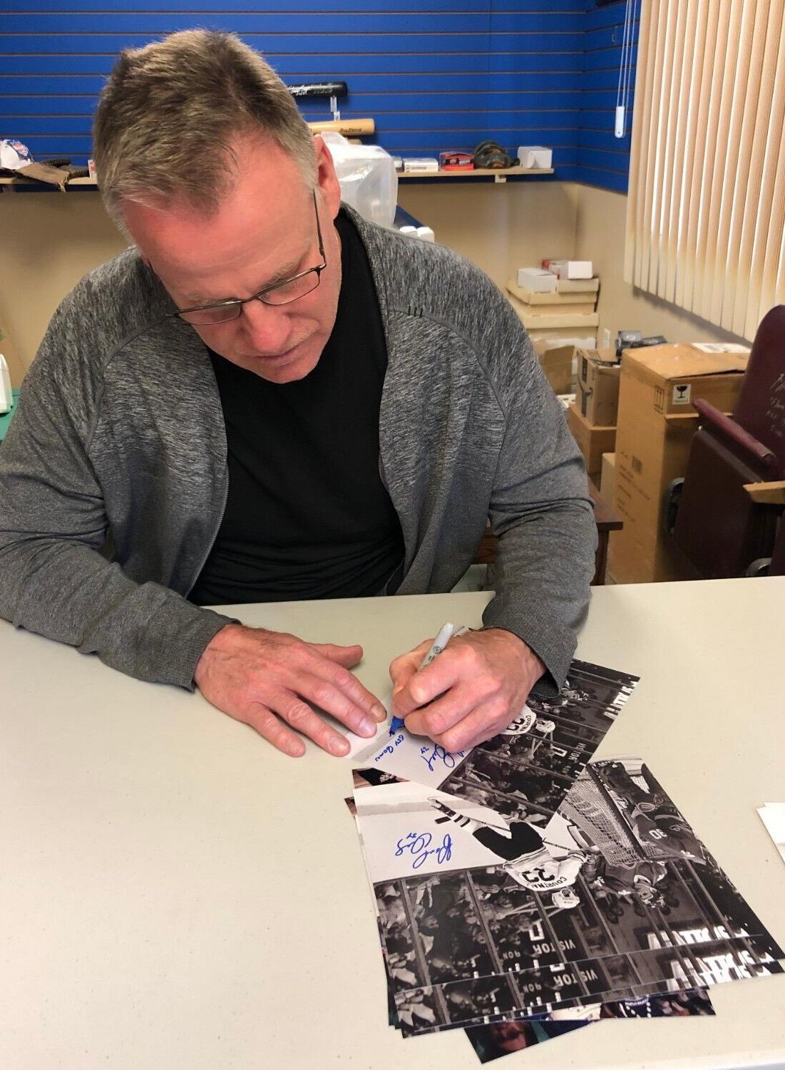 Rondelle de hockey autographiée par Gord Donnelly des Nordiques de Québec