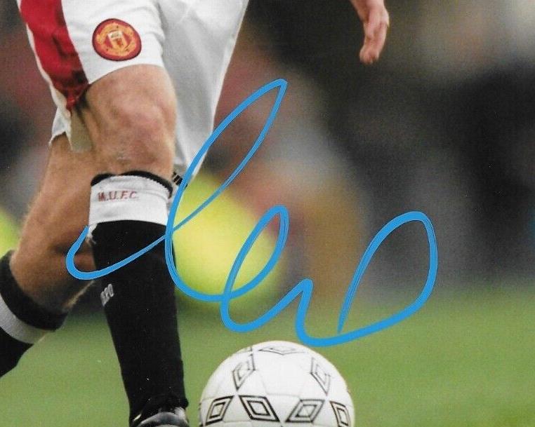 Photo autographiée de Phil Neville Manchester United 8x10 avec authentification JSA