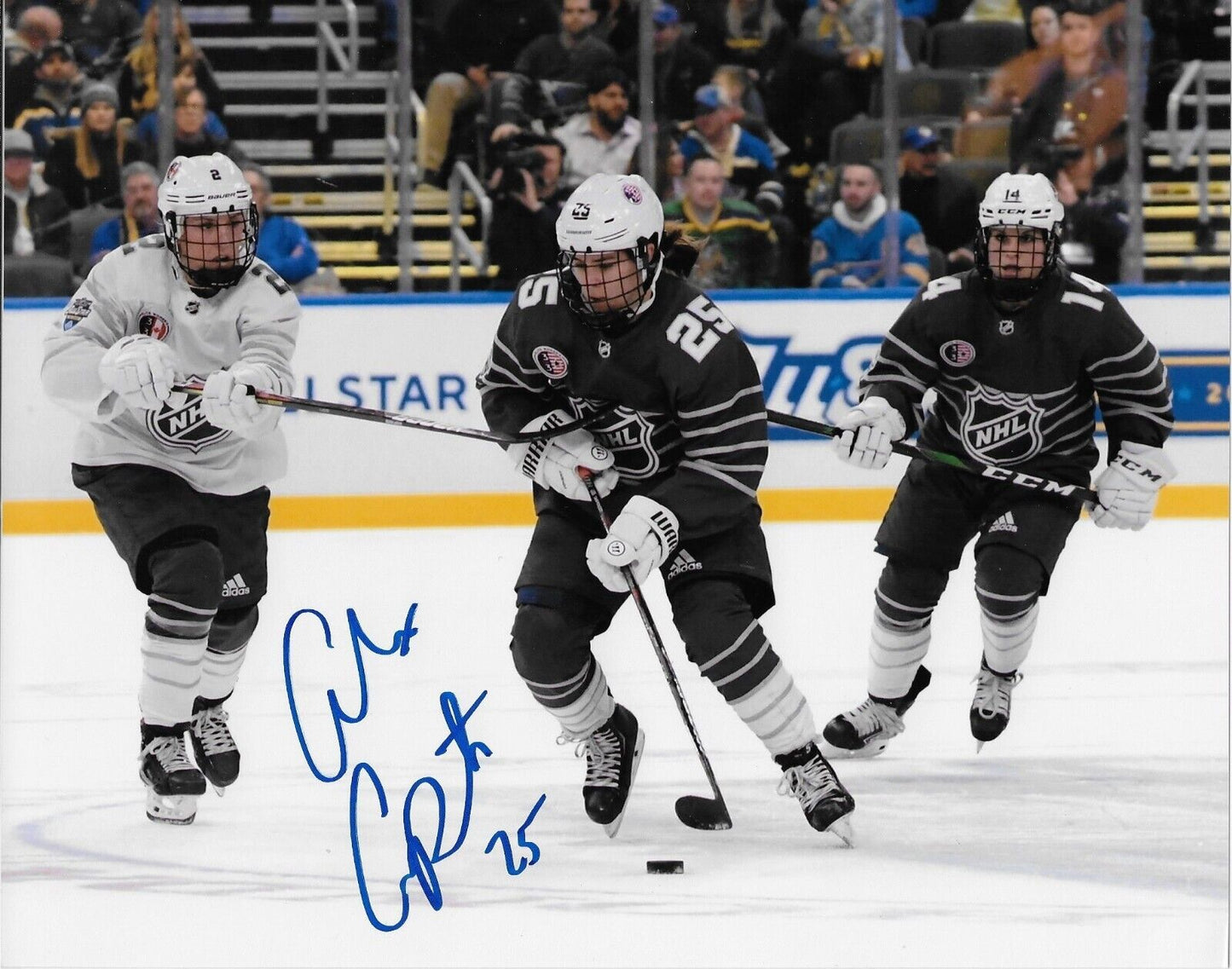 Photo 20 x 25 cm autographiée par Alex Carpenter, équipe américaine de hockey féminin, Jeux olympiques, 2011