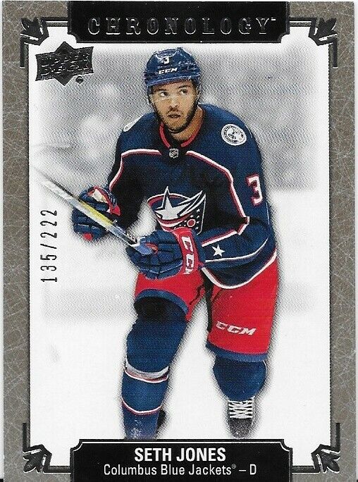 2020 Upper Deck Chronology Seth Jones Card 135/222 #109
