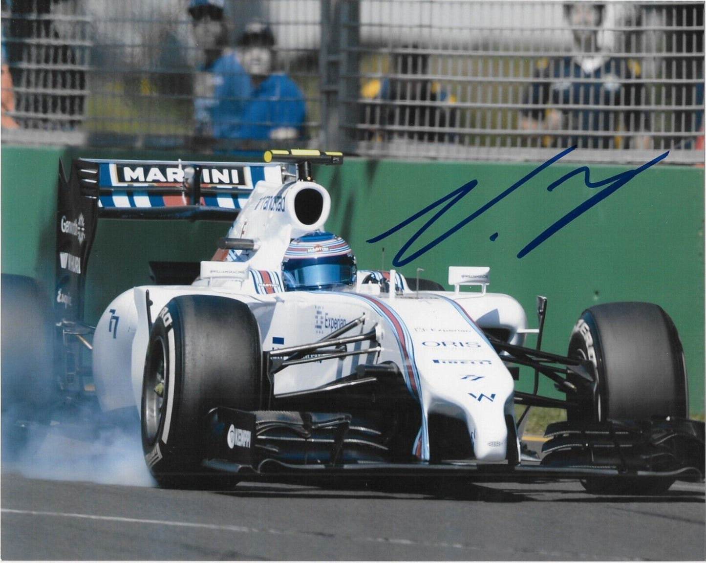 Signed Valtteri Bottas Williams Martini Racing Formula 1 8x10 Photo #8 Original