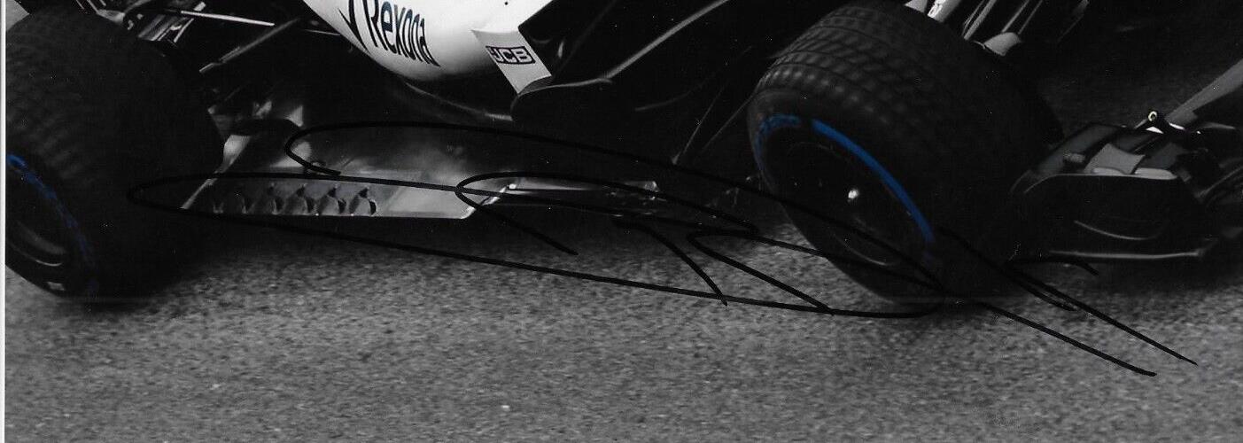 Photo 8x10 autographiée du pilote de Formule 1 Williams Robert Kubica n°7 originale