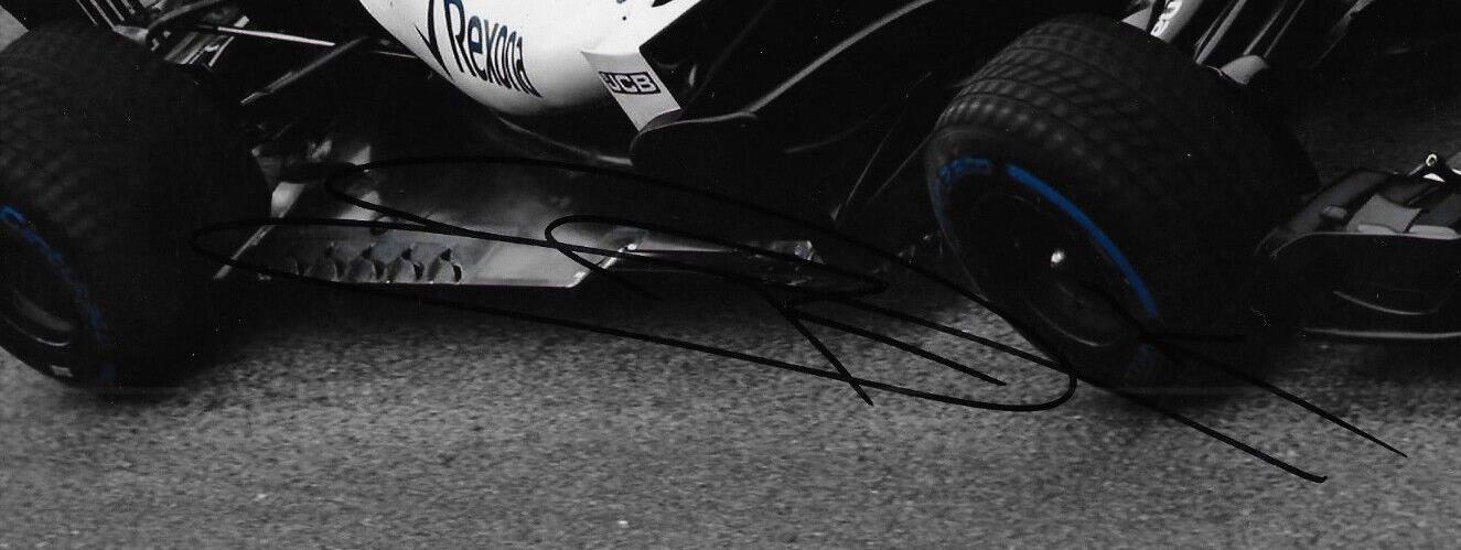 Photo 8x10 autographiée du pilote de Formule 1 Williams Robert Kubica n°8 originale