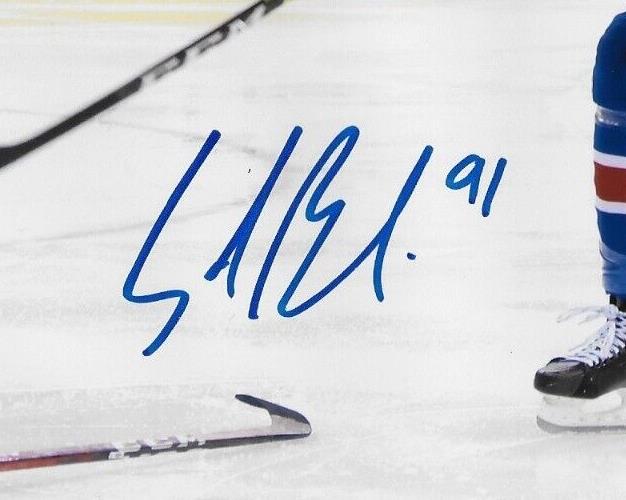 Autographed New York Rangers Sammy Blais 8x10 Photo Original