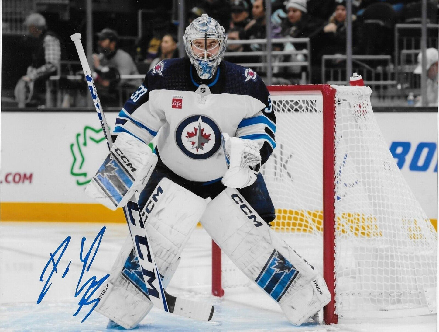 Autographed Winnipeg Jets David Rittich 8x10 Photo Original
