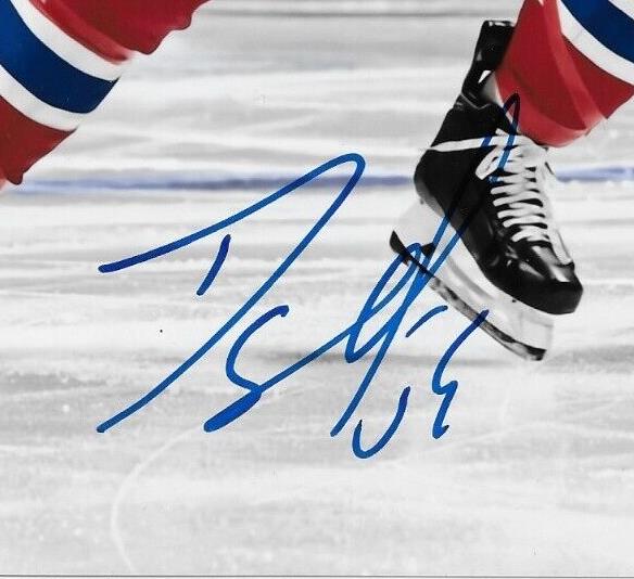 Photo 8x10 autographiée par David Savard des Canadiens de Montréal #6 Original