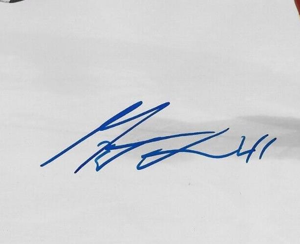 Photo autographiée de Matthew Phillips des Flames de Calgary 8x10 #3 originale