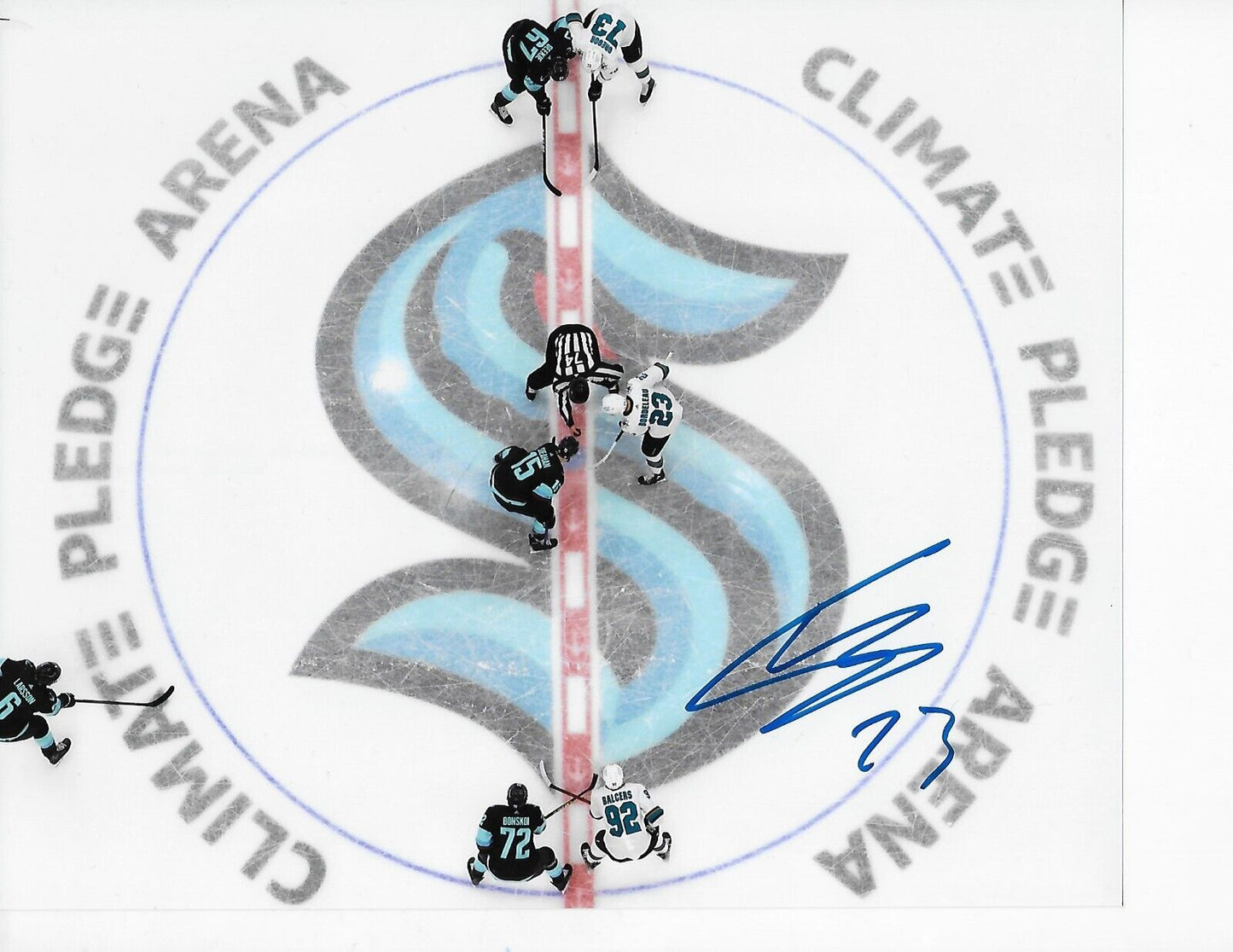 Autographed San Jose Sharks Thomas Bordeleau 8x10 Photo #6 Original