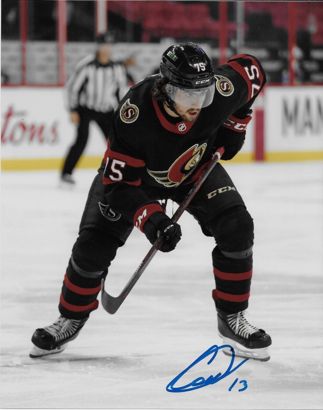 Autographed Ottawa Senators Egor Sokolov 8x10 Photo #3 Original