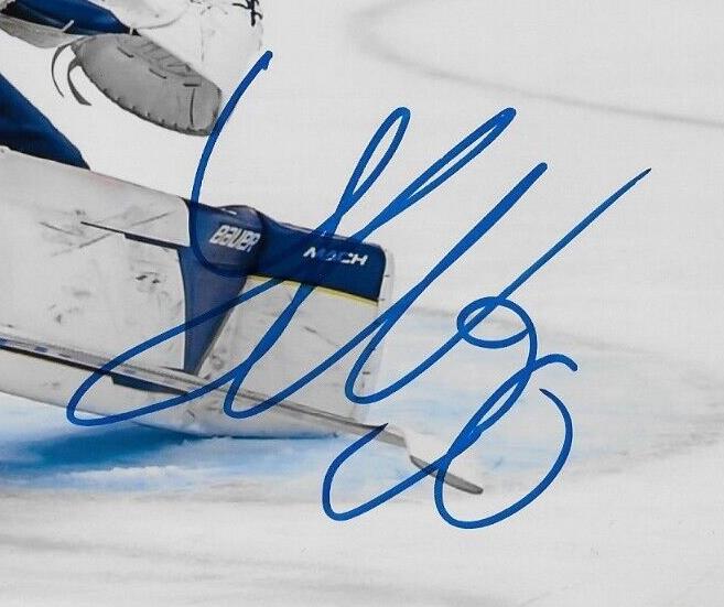 Autographed Team Sweden Jesper Wallstedt Minnesota Wild 8x10 Photo Original