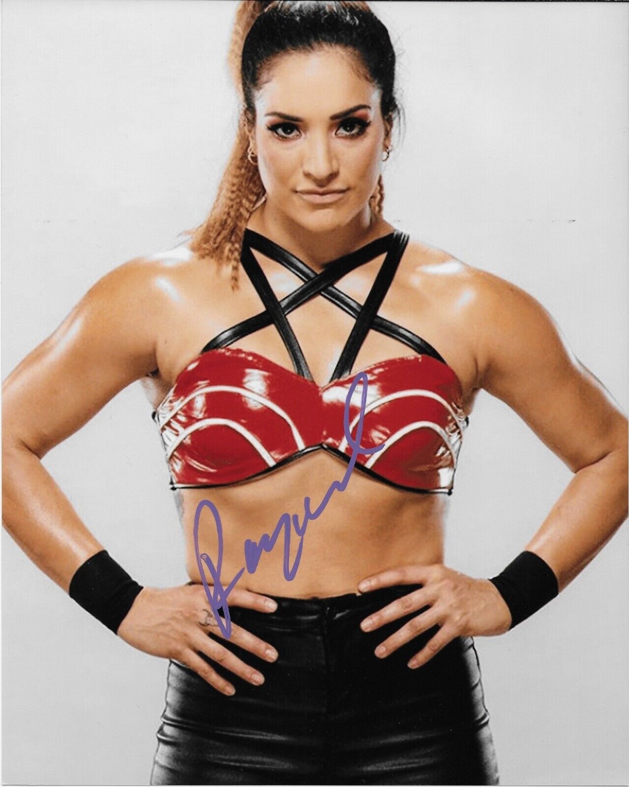 Autographed Wrestling Raquel Gonzalez Signed WWE NXT 8x10 Photo Original