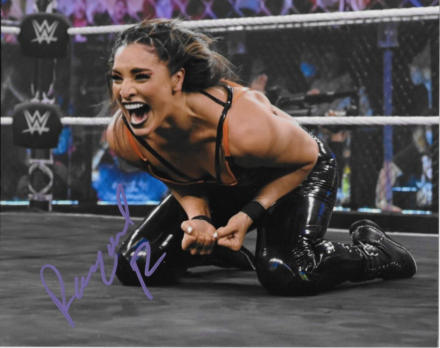 Autographed Wrestling Raquel Gonzalez Signed WWE NXT 8x10 Photo #7 Original