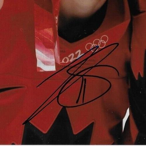 Auto. Jill Saulnier Rebecca Johnston Team Canada Womens Hockey Olympics 8x10 Ph.