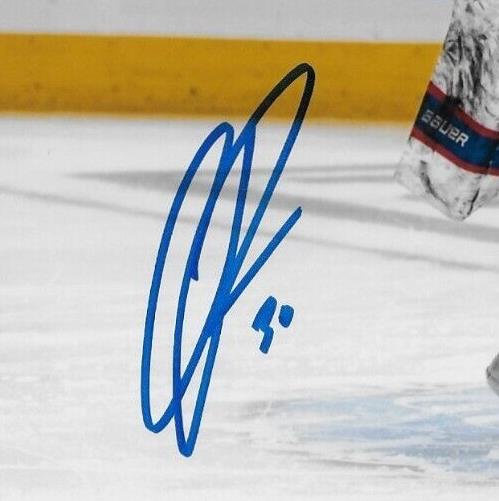 Autographed Montreal Canadiens Cayden Primeau 8x10 Photo #6 Original