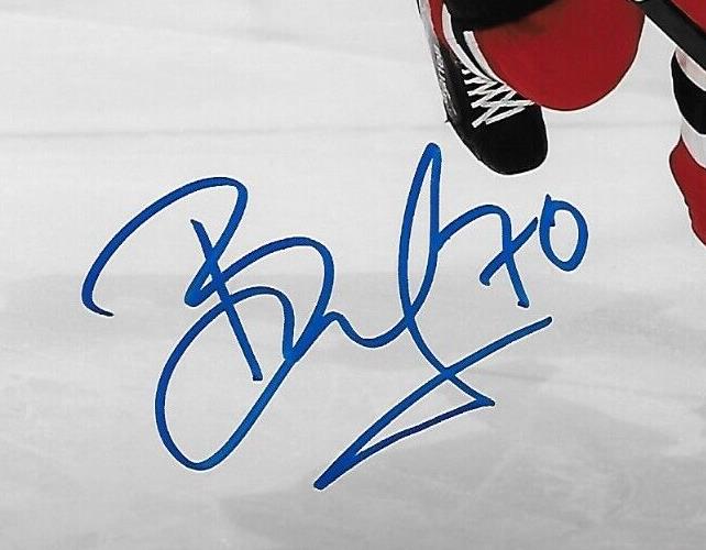 Photo originale autographiée de Jesper Boqvist des Devils du New Jersey 8x10