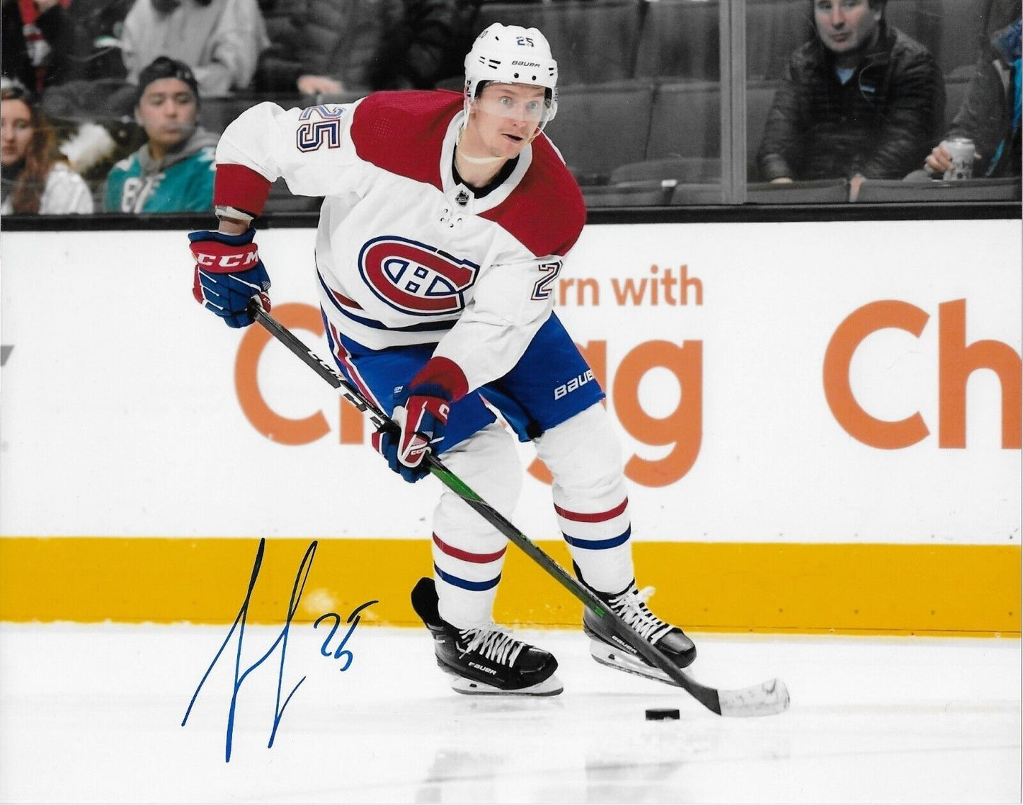 Autographed Montreal Canadiens Denis Gurianov 8x10 Photo #3 Original