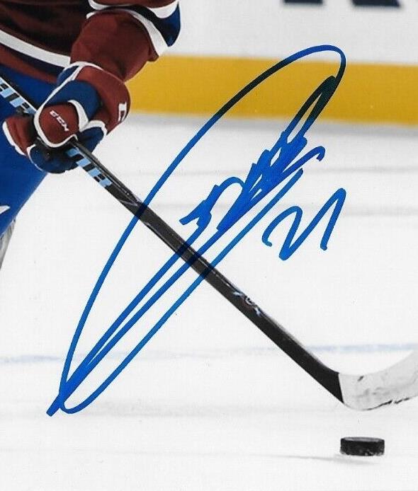 Autographed Montreal Canadiens Jonathan Drouin 8x10 Photo #3 Original