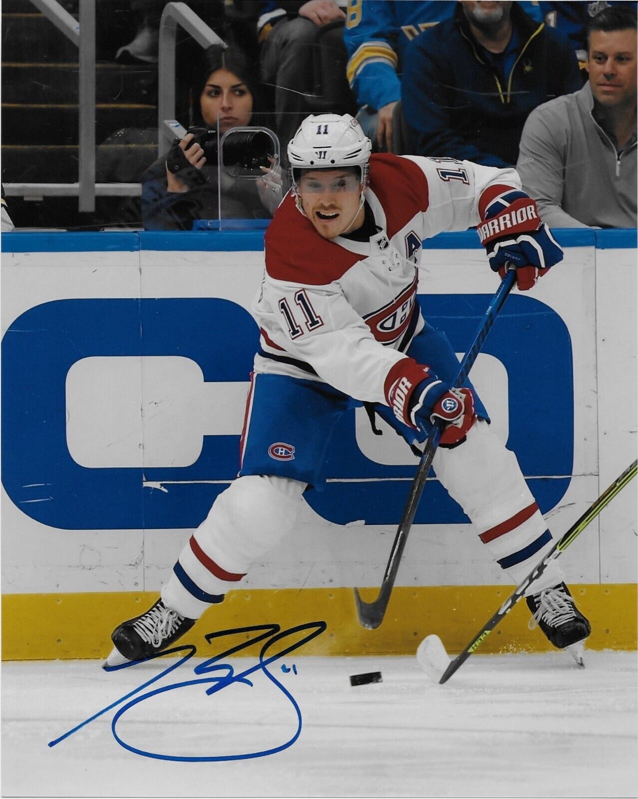 Autographed Montreal Canadiens Brendan Gallagher 8x10 Photo #5 Original