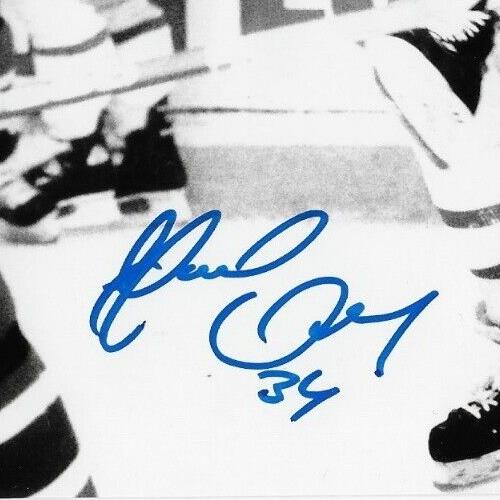 Autographed Quebec Nordiques Gord Donnelly 8x10 Photo #2 Original w Inscriptions