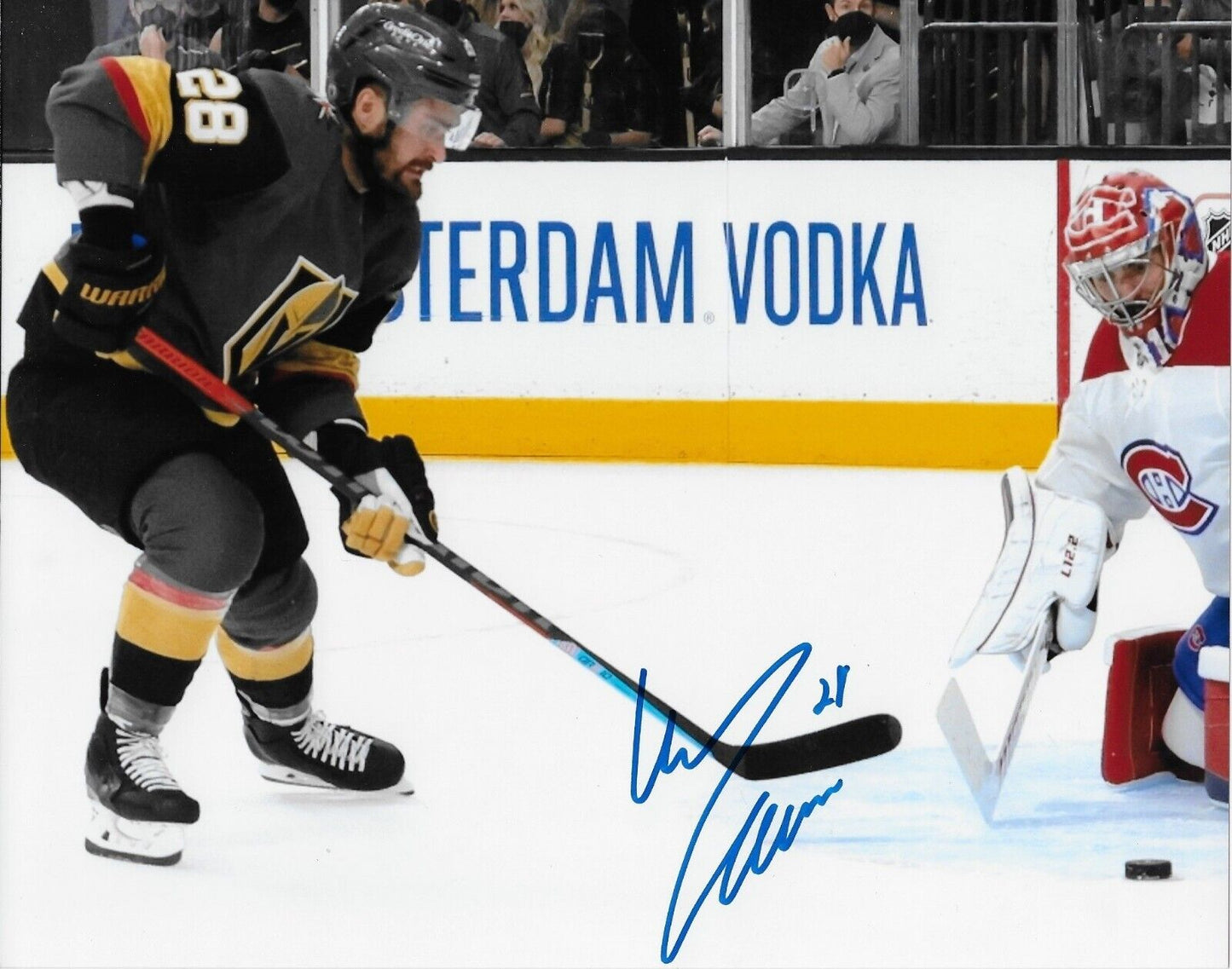 Autographed Vegas Golden Knights William Carrier 8x10 Photo Original #4