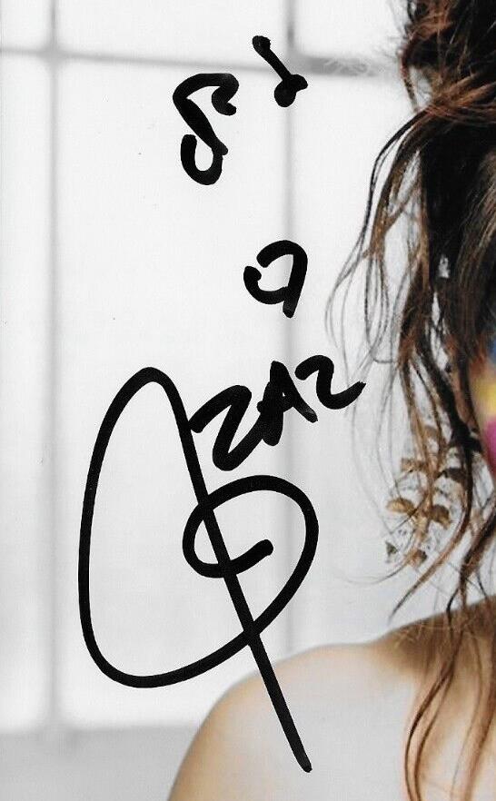 Autographed Zaz Isabelle Geffroy Signed 8x10 PHOTO #6 Original