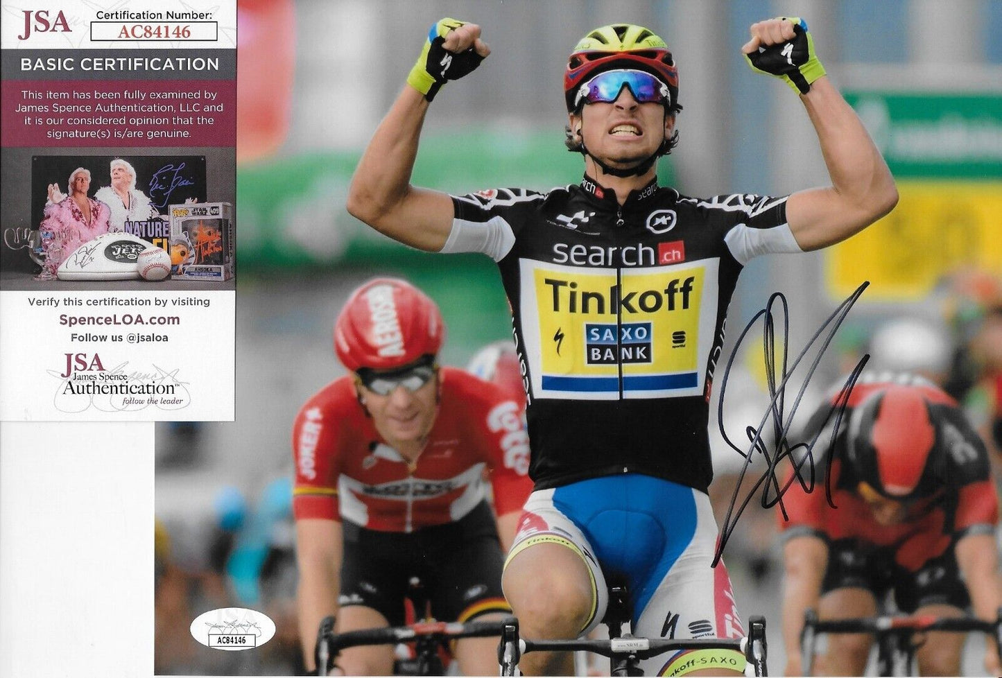 Autographed Cycling Peter Sagan Tinkoff 8x10 Photo #5 Original with JSA