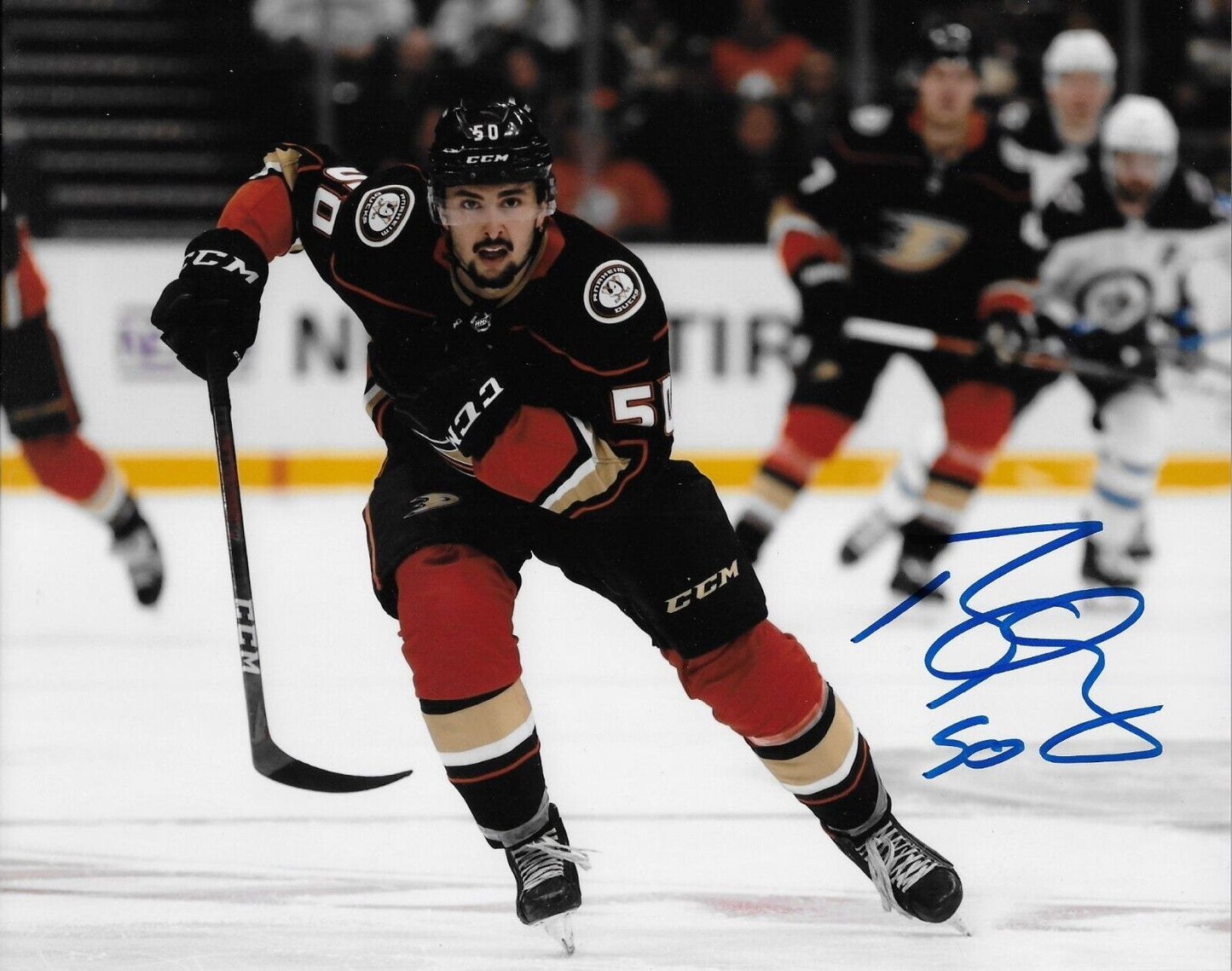 Autographed Anaheim Ducks Benoit Olivier Giroux 8x10 Photo #2 Original