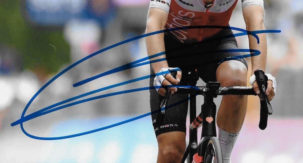 Photo 8x10 autographiée du cycliste Guillaume Martin Cofidis Racing #1 Original