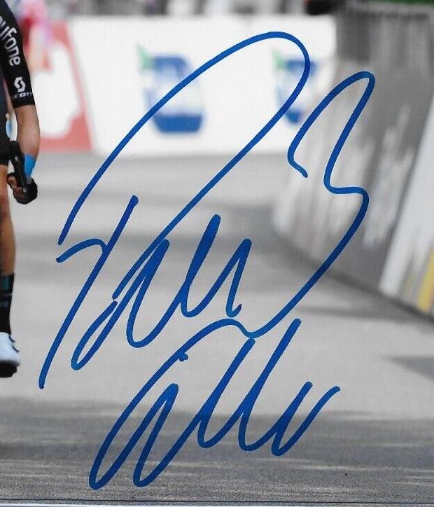 Autographed Cycling Pello Bilbao Team Bahrain Victorious 8x10 Photo #3 Original