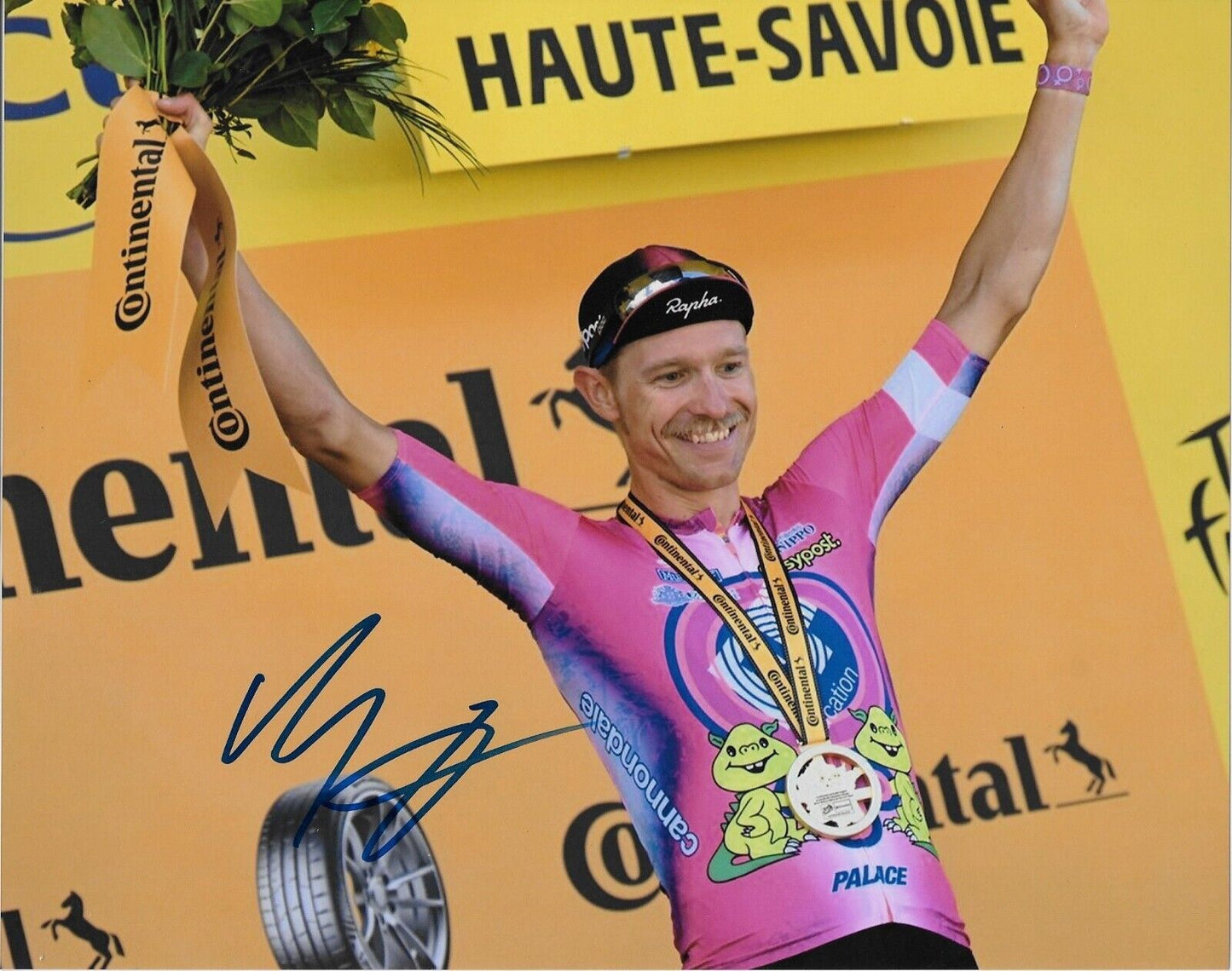 Autographed Cycling Magnus Cort UCI EF Education-Easy Post 8x10 Photo 2 Original