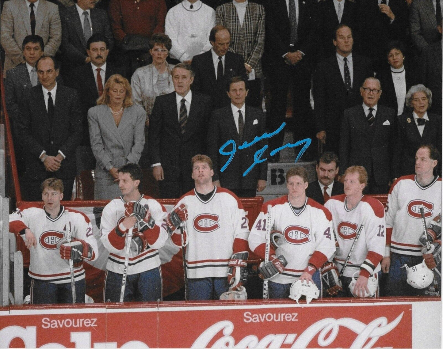 Autographed Montreal Canadiens Ronald Corey 8x10 Photo #2 Original