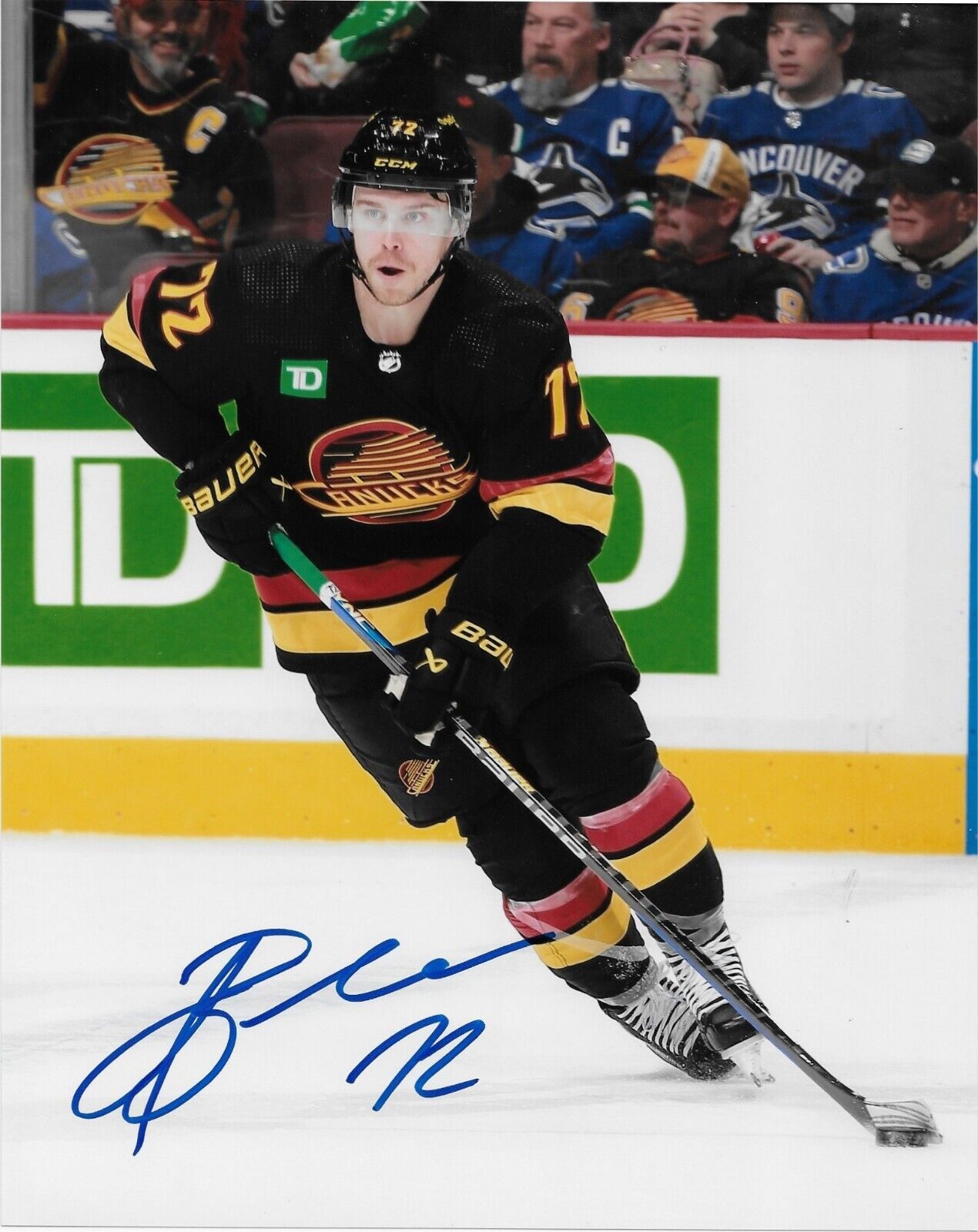 Autographed Vancouver Canucks Anthony Beauvillier 8x10 Photo #3 Original